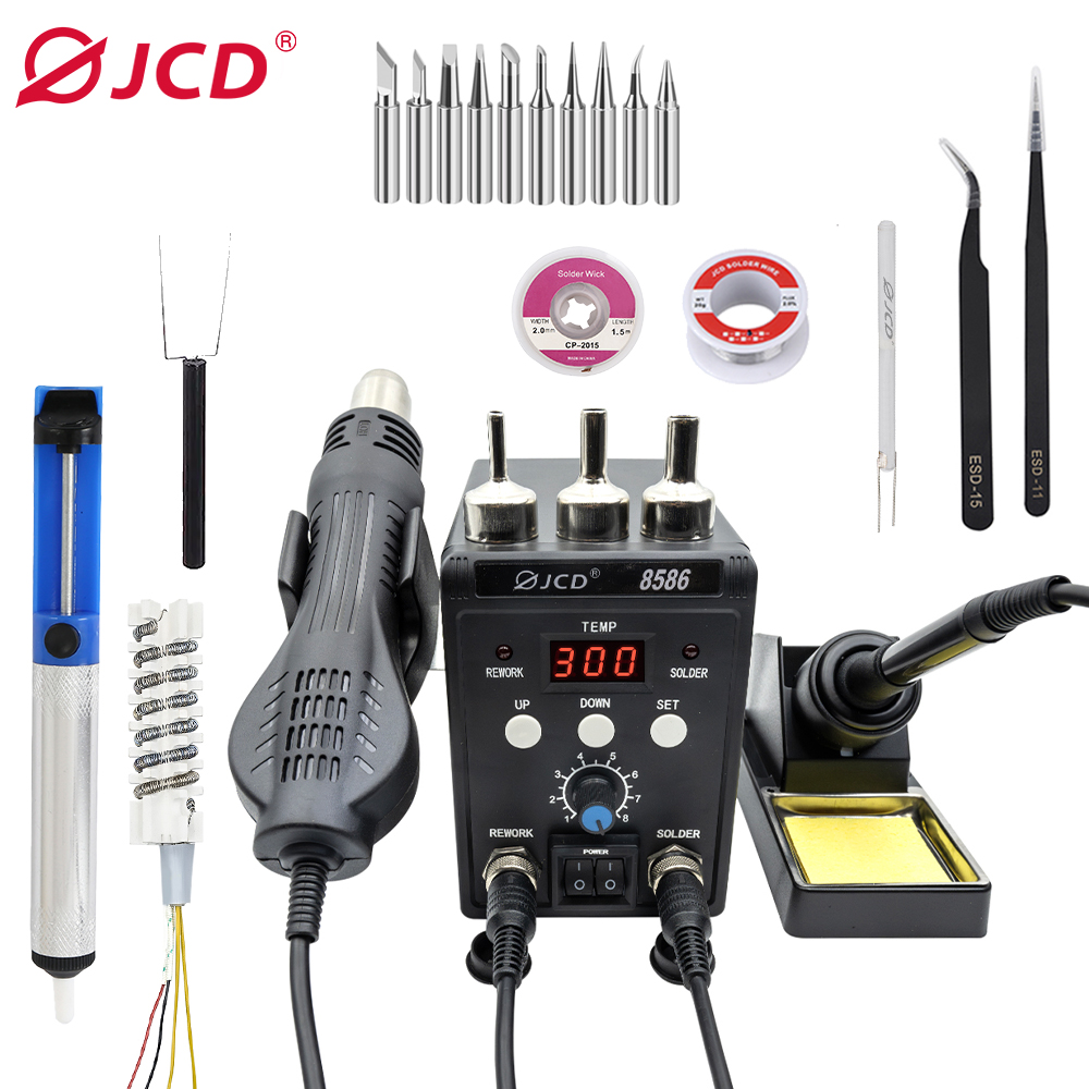 2 In 1 Soldering Rework Station 750W - JCD 750W 8586 2 in 1