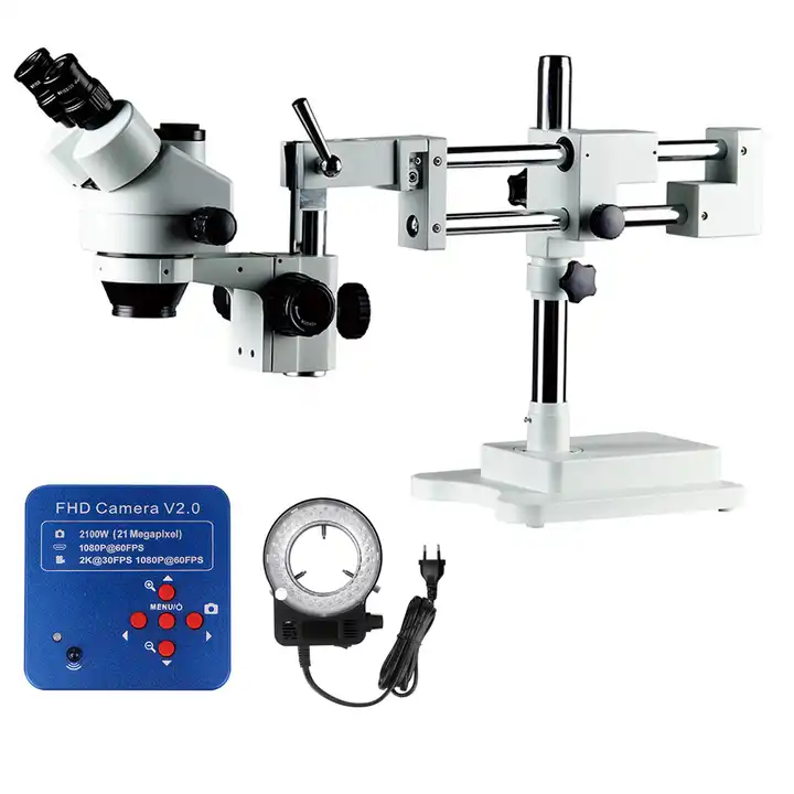Trinocular Stereo Microscope 7X-45X - 7X-45X 줌 스테레오 제조용 용접 삼각