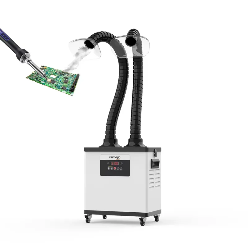 Fume Extractor Soldering Dual Arm - DX1002 듀얼암 200W 연기 추출기 및