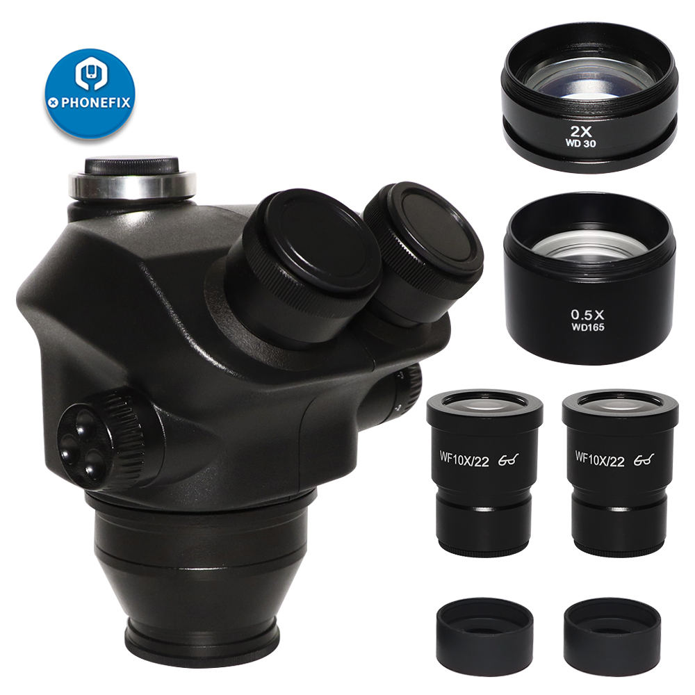 2020 블랙 삼안 스테레오 줌 현미경, 디지털 전자  - Trinocular Stereo Microscope 7X-45X 리뷰 및 가격