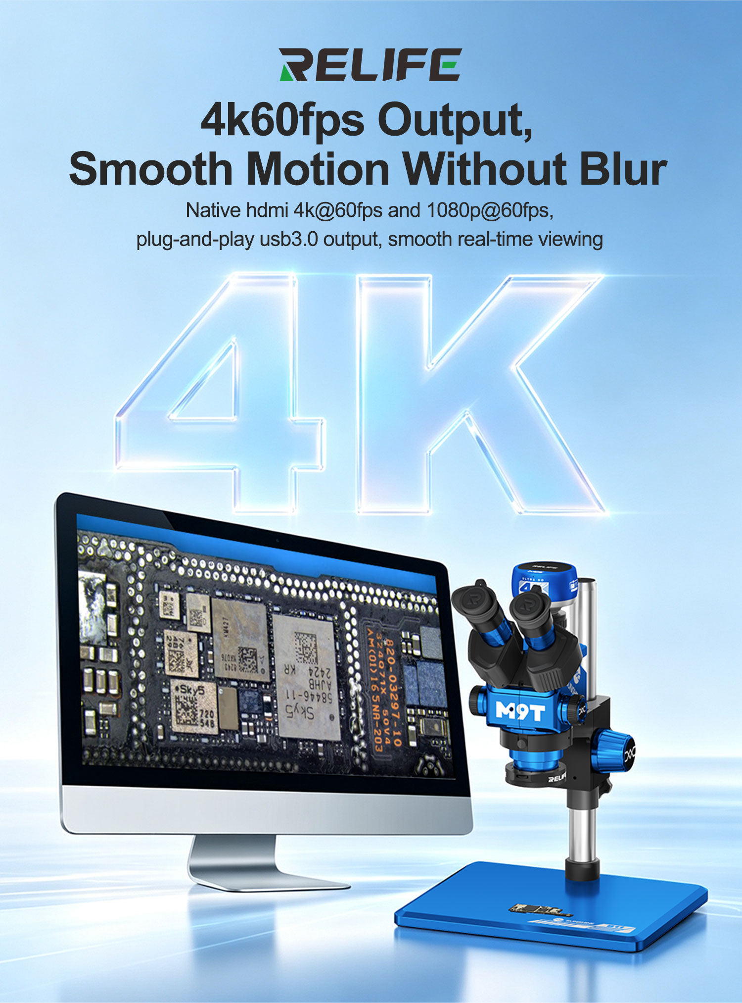 RELIFE MC5 4K 60FPS 현미경 카메라 소니 - 4K Microscope Camera Sony Sensor 리뷰 및 가격